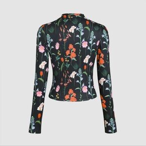 Cider Floral Knitted Long Sleeve Top